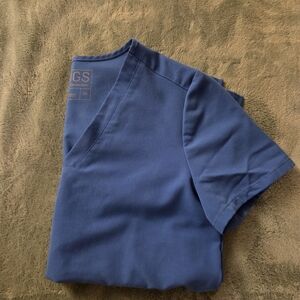 Figs Royal Blue Scrub Top